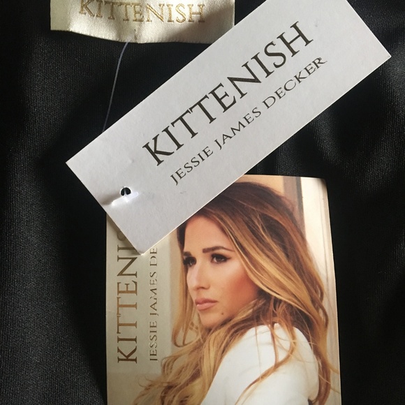 Kittenish Off The Shoulder Bodycon Dress XS Black - Picture 5 of 6